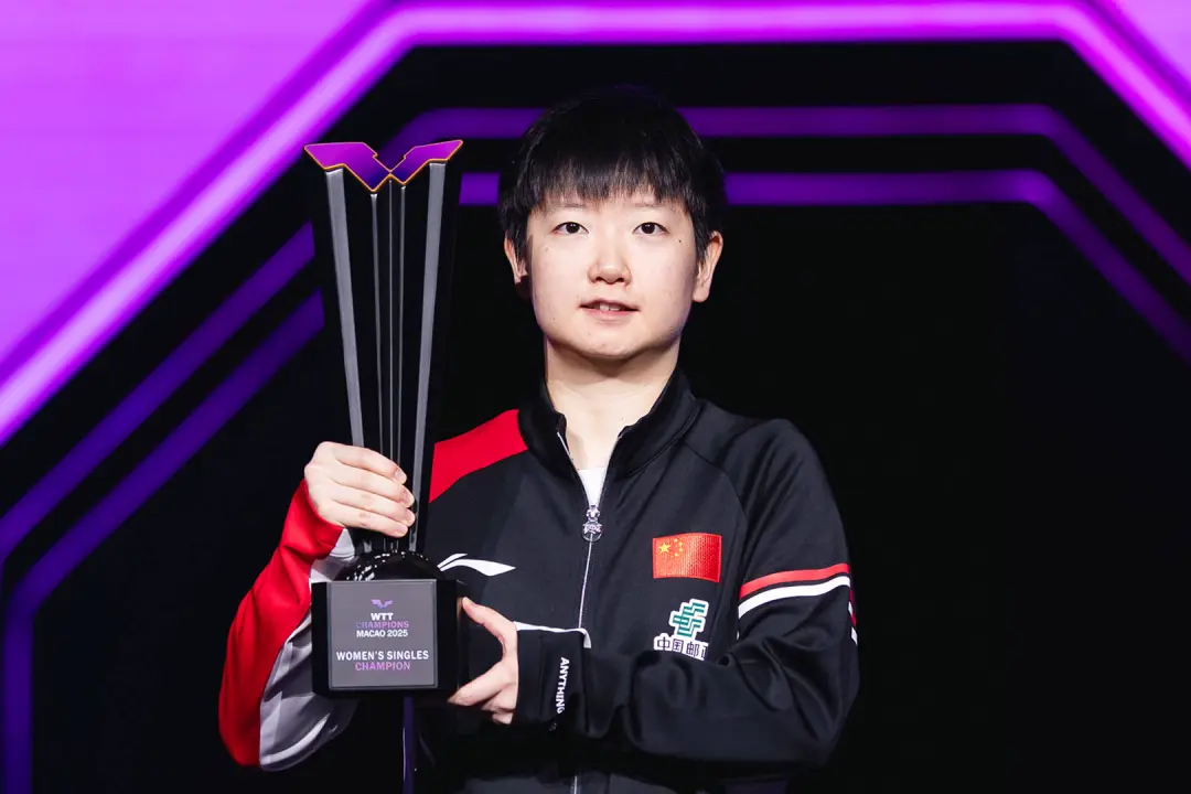 坛的两位领, 但孙颖莎顶